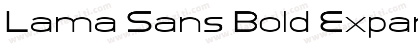 Lama Sans Bold Expanded字体转换